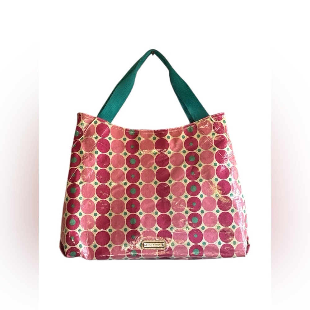 Steve Madden Pink and Green Patterned Tote